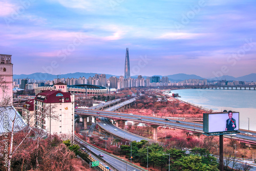 Photography Seoul City Skyline,South Korea