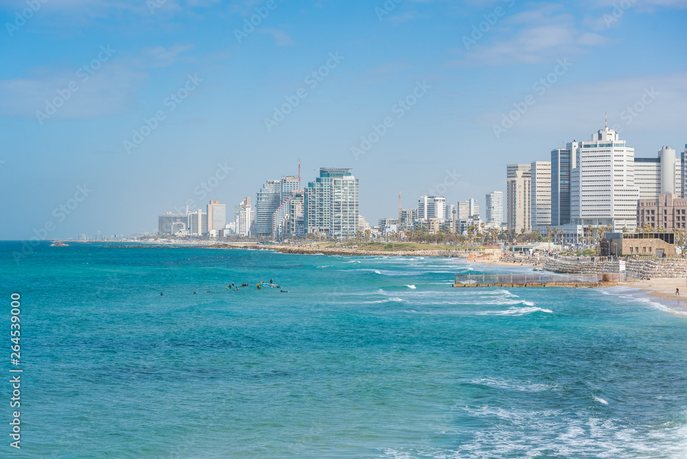 Cityscape of Tel Aviv taken from Jaffa, Tel Aviv-Yafo, Israel Cityscape of Tel Aviv taken from Jaffa, Tel Aviv-Yafo, Israel