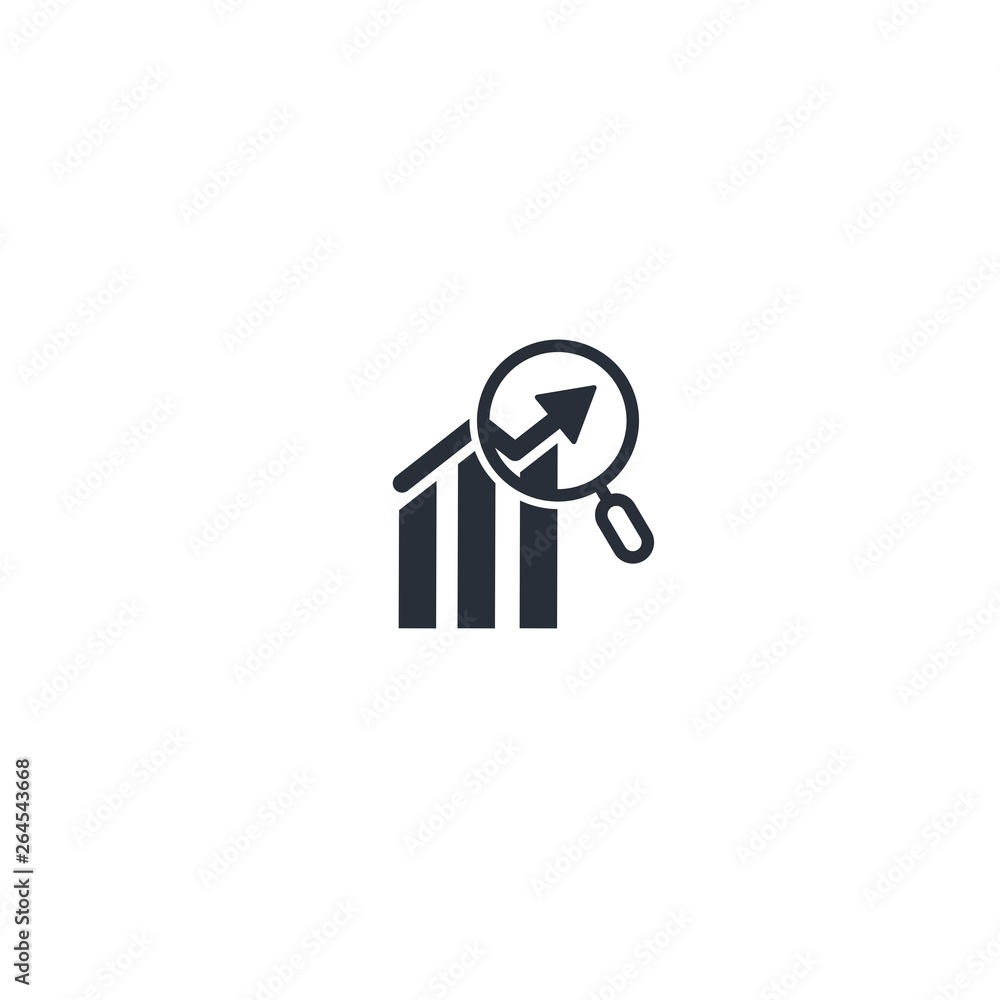 Credit Rating Chart. Analysis, improvement, control. Vector icon. Credit Rating Chart. Analysis, improvement, control. Vector icon.