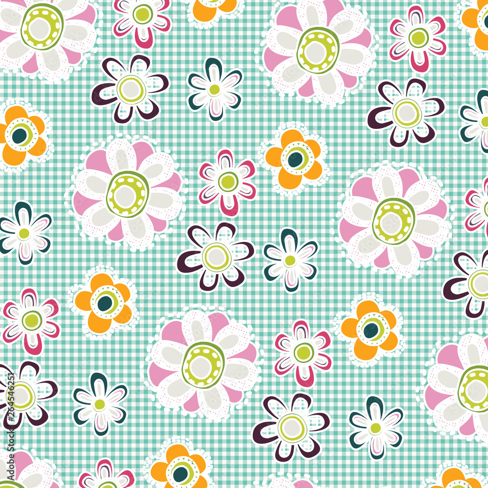 Fashionable pattern in small flowers. Floral background for textiles