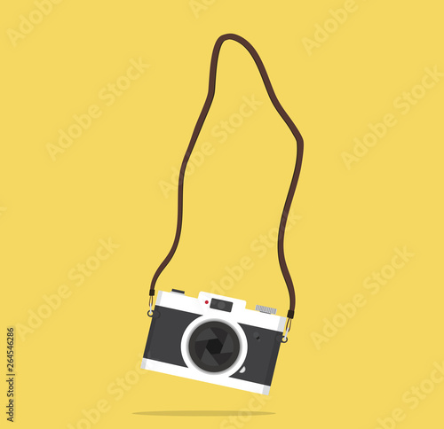 hanging camera  with strap