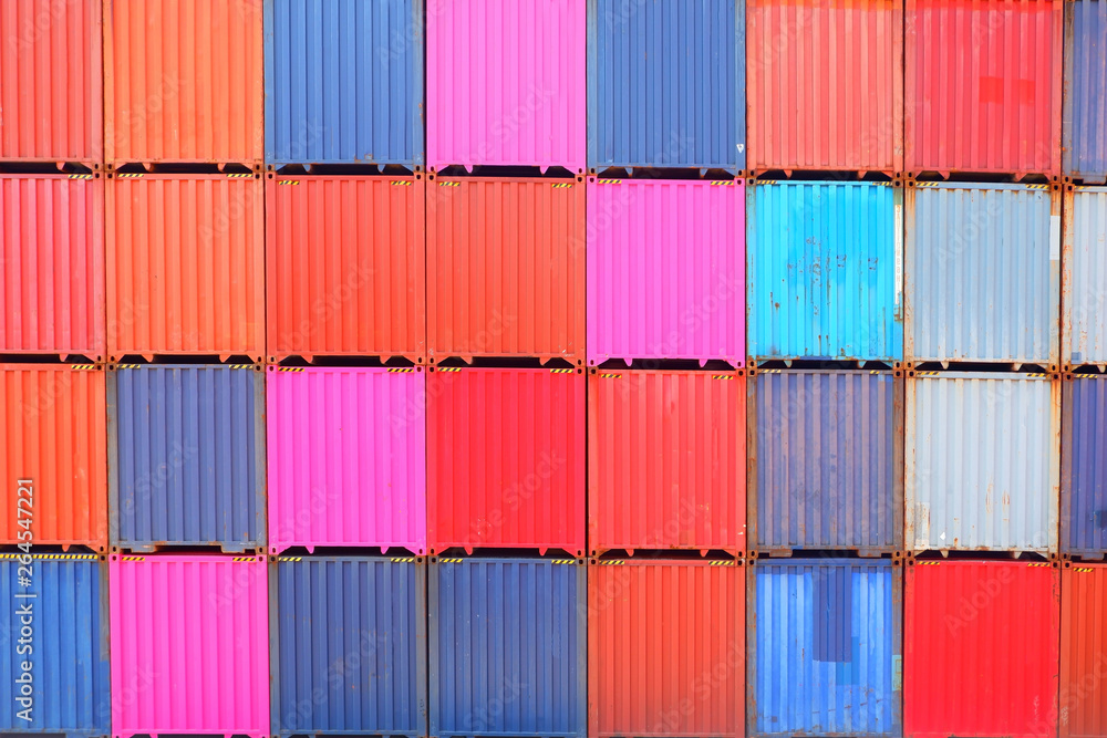Background, wall, container of various colors Background, wall, container of various colors