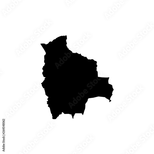map of Bolivia. Vector illustration