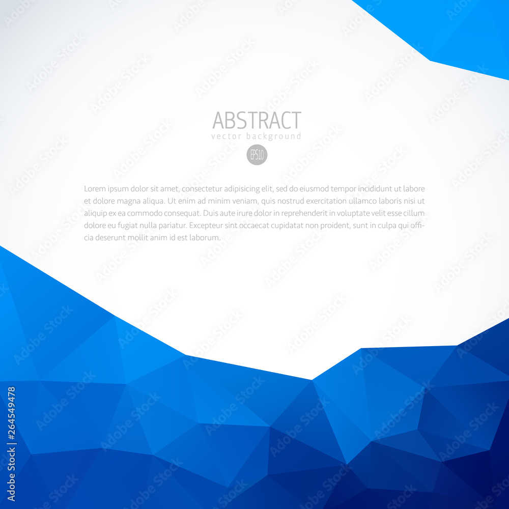Blue triangle background banner brochure template Blue triangle background banner brochure template