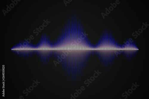 Abstract music sound wave,