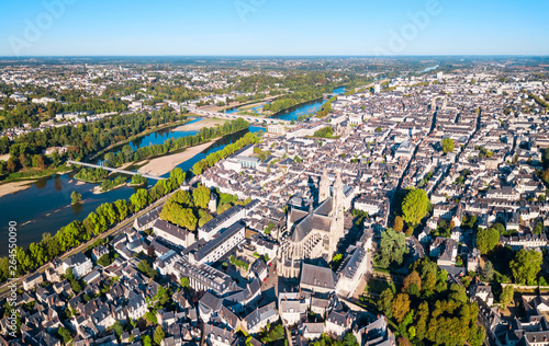 Tours aerial panoramic view, France