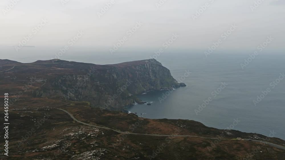 Aerial view of the amazing seacliffs at Horn Head in Donegal - Ireland Aerial view of the amazing seacliffs at Horn Head in Donegal - Ireland