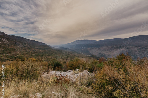 Montenegro landscape autumn view photo