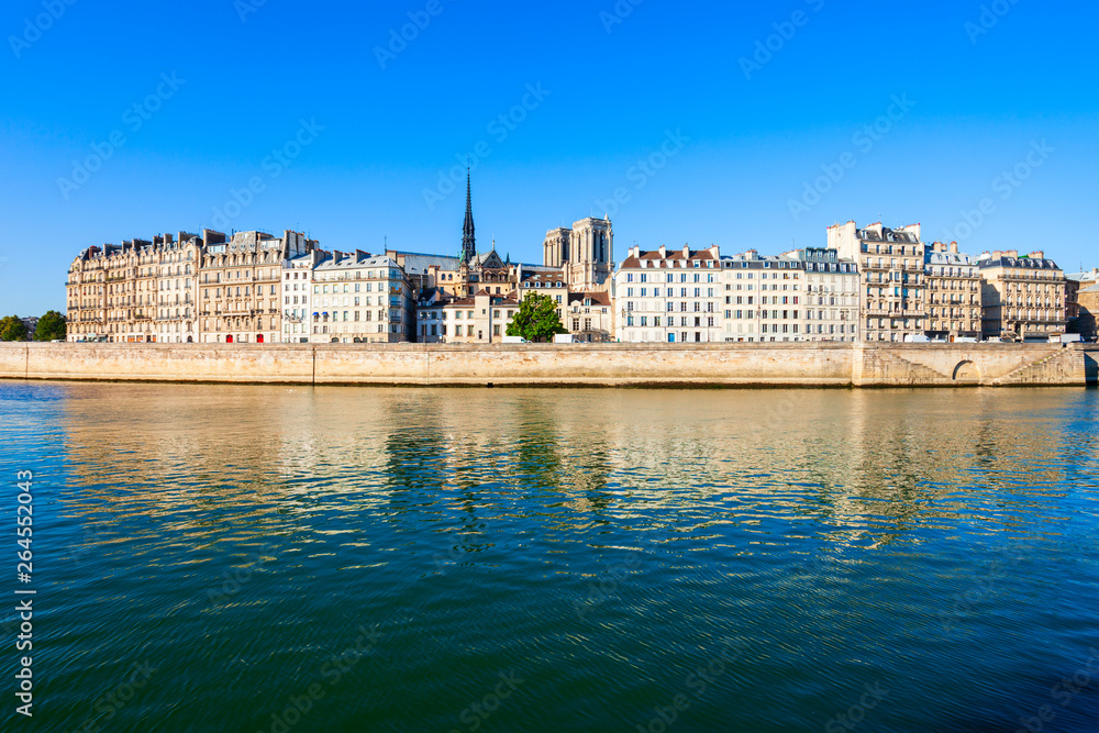 Seine river in Paris, France