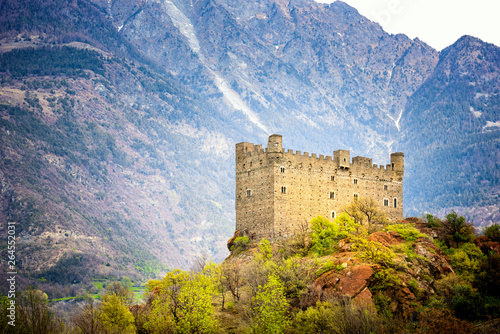 Ussel Castle in Chatillon in Aosta Valley, Italy