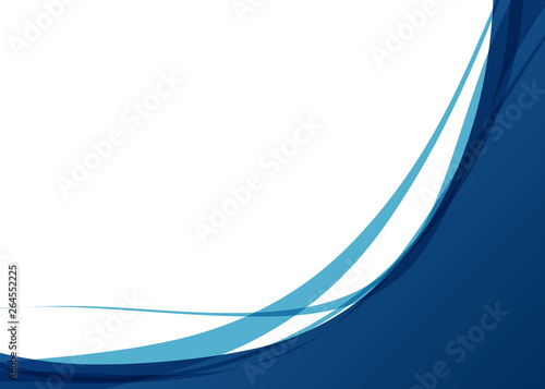 曲線的な背景　紺色