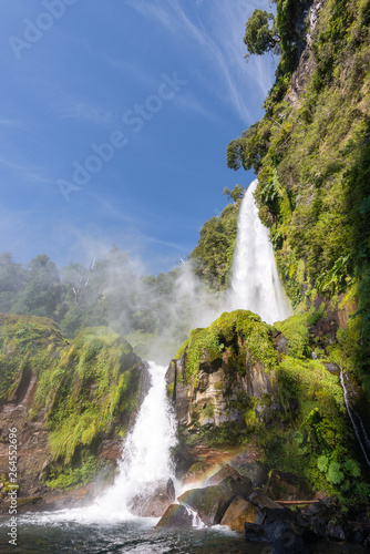 Salto El Leon waterfall  Pucon  Chile
