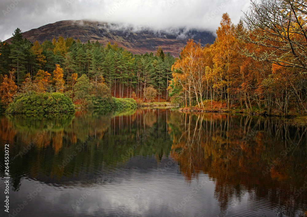 Scottish Loch in Autumn, Scotland Scottish Loch in Autumn, Scotland