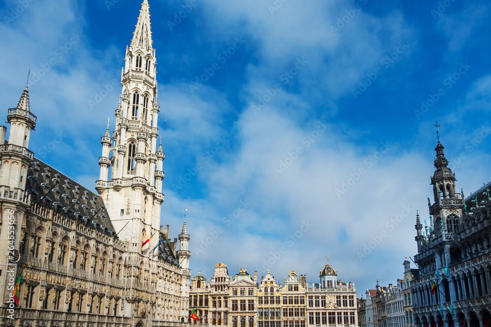 Fototapeta premium BRUSSELS, BELGIUM - August 27, 2017: Grand Square in Brussels city