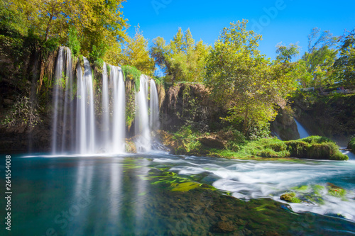 Duden waterfall park in Antalya photo