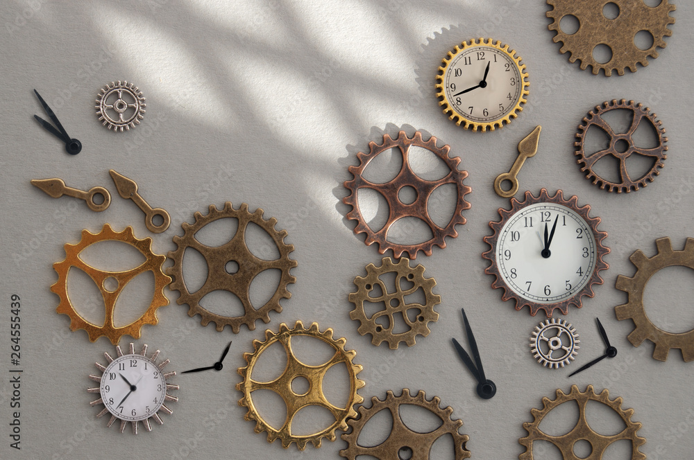 Clock gears and cogs Clock gears and cogs