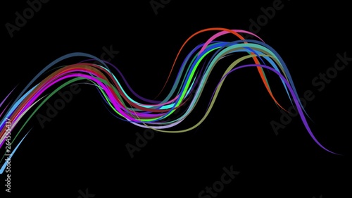 abstract rainbow colors drawn elegant lines stripes bands beautiful illustration background New universal colorful joyful stock image © Serhii