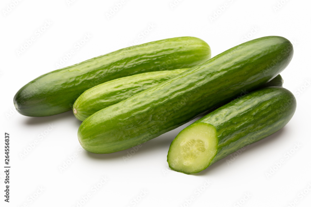 Fresh cucumber on white background. Fresh cucumber on white background.