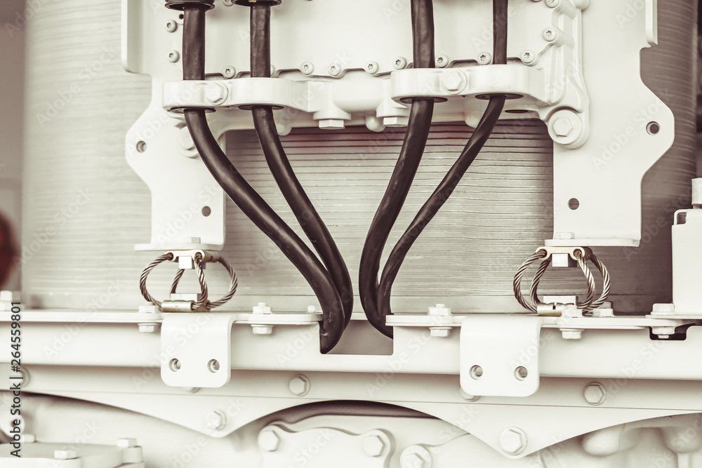 Naklejka premium engine details close-up