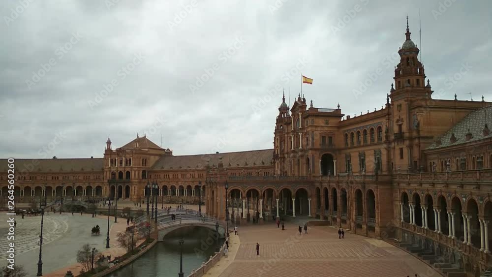 Plaza de Espana (Spain square) in Seville, Andalusia, Spain Plaza de Espana (Spain square) in Seville, Andalusia, Spain