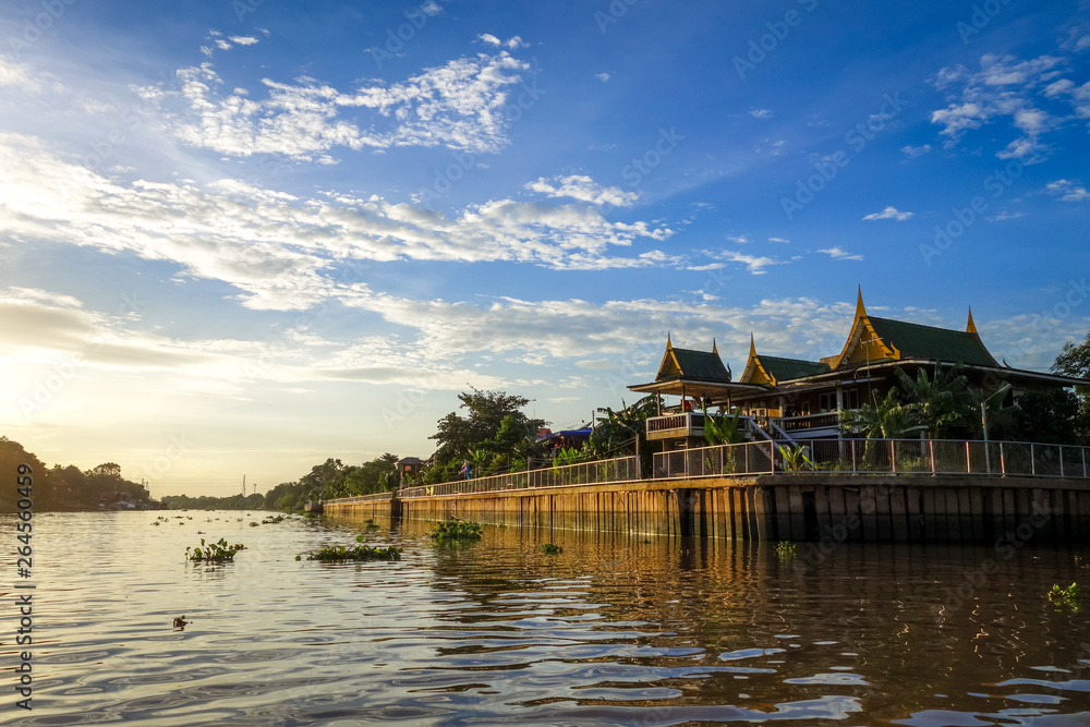 Chao Phraya River, Ayutthaya, Thailand Chao Phraya River, Ayutthaya, Thailand