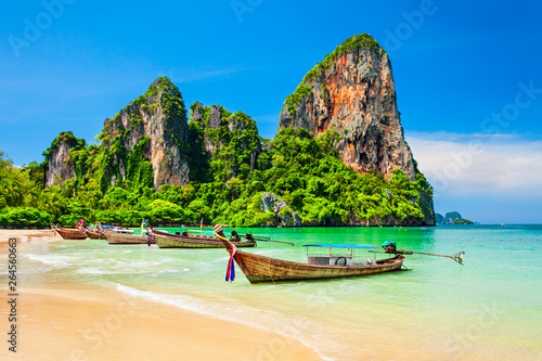 Clear water beach in Thailand photo