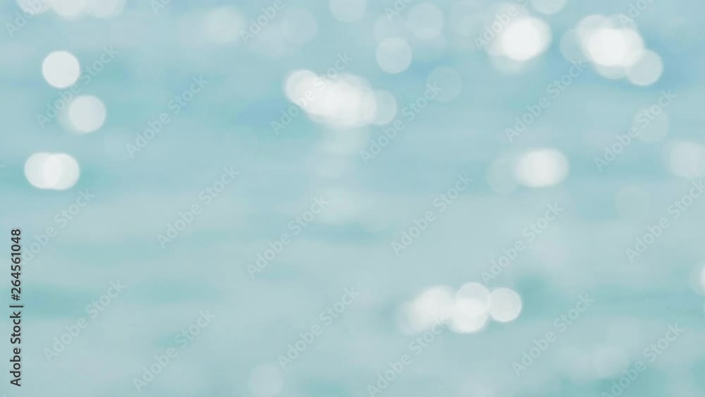 slow motion water of tropical sea, bokeh