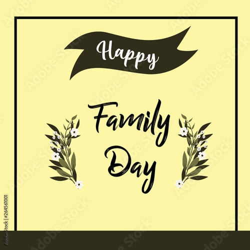 Happy Family Day Vector Template Design Illustration