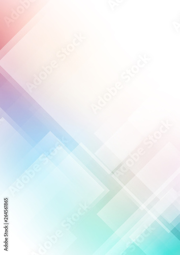 Abstract squares shape on colors background