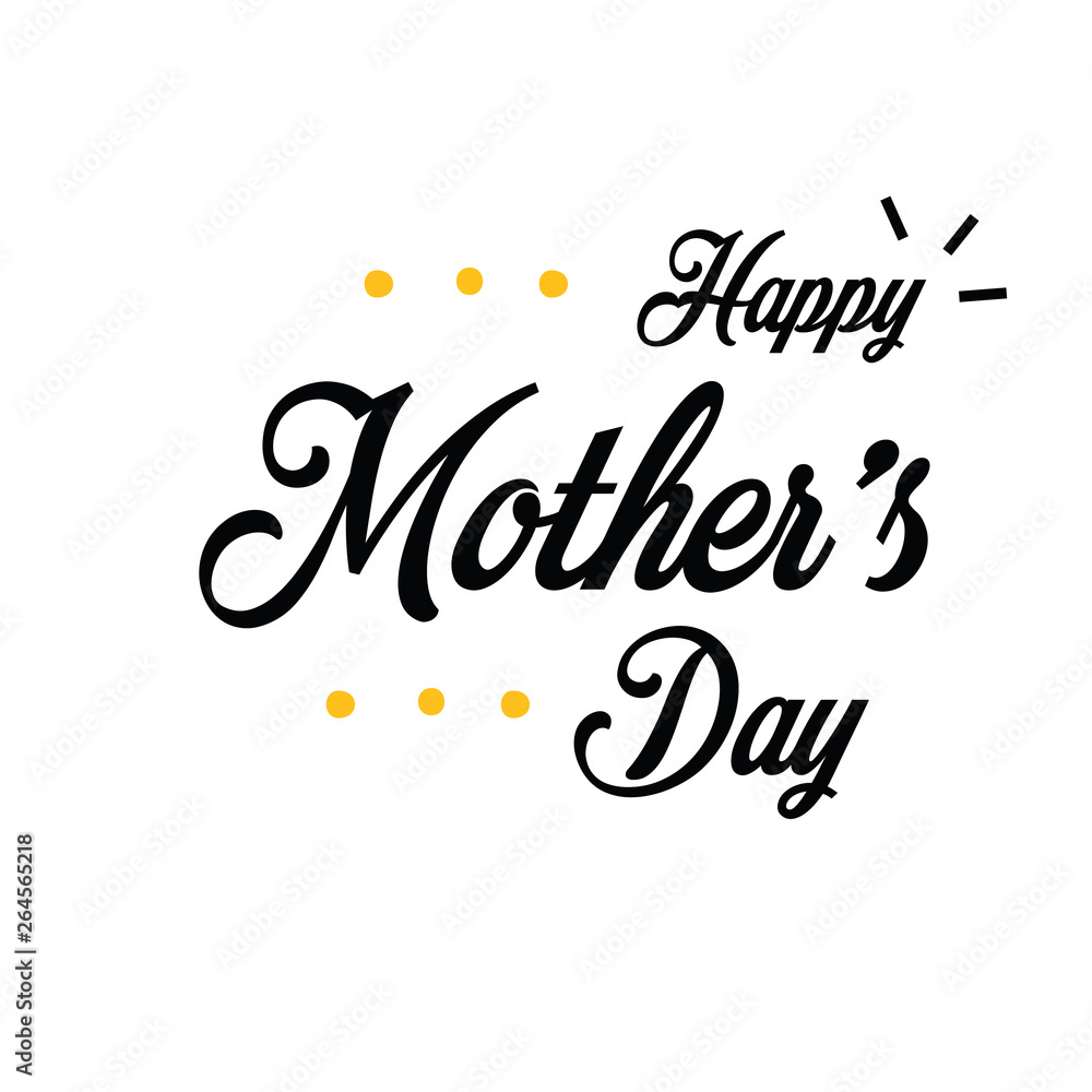 Happy Mother's Day Vector Template Design Illustration Happy Mother's Day Vector Template Design Illustration