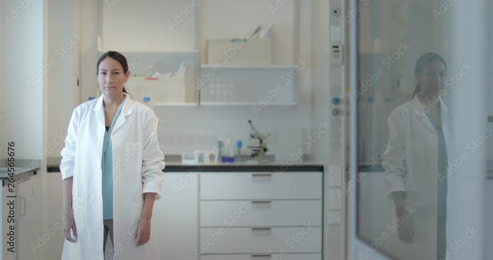 Portrait of a hispanic female scientist Portrait of a hispanic female scientist