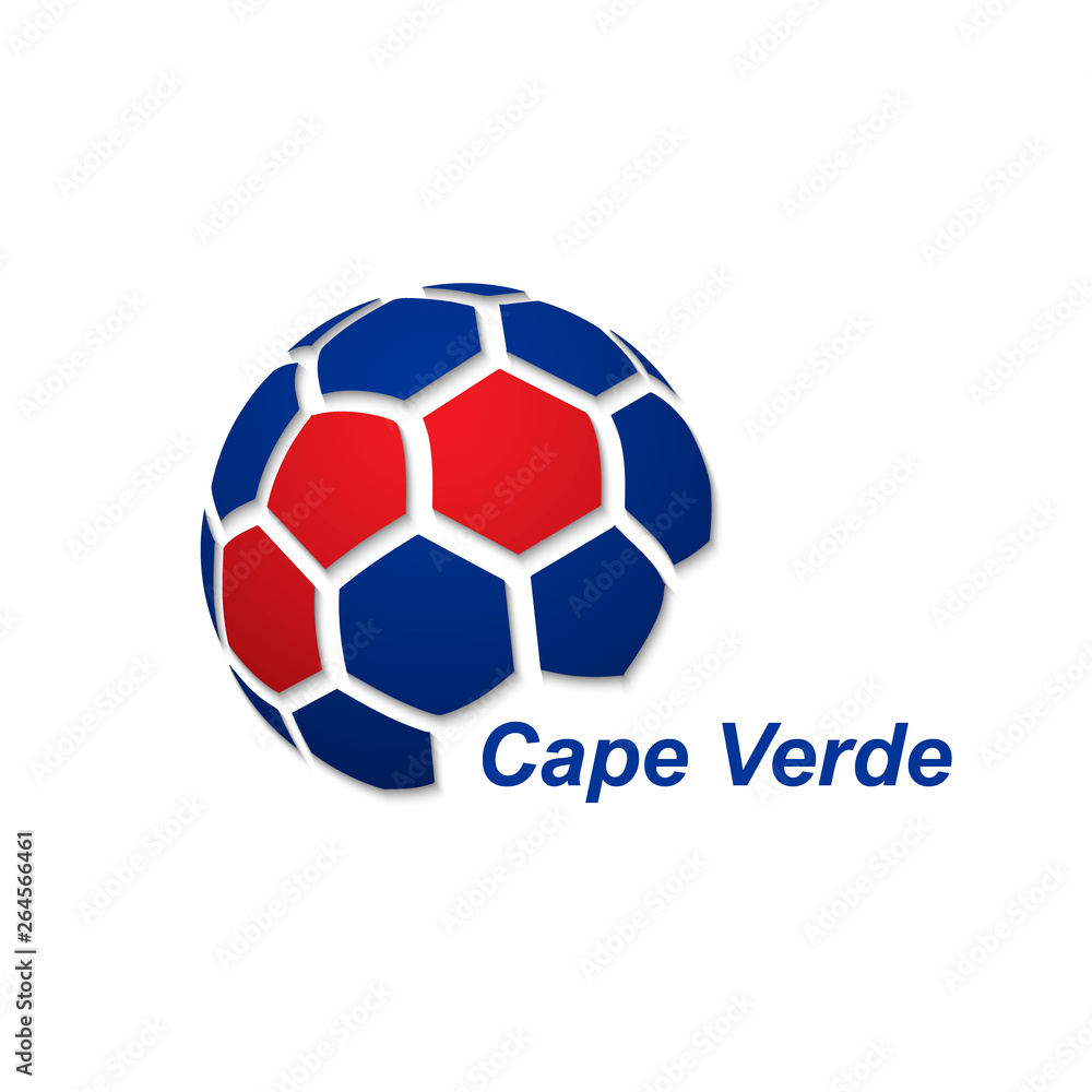 abstract soccer ball with national flag colors abstract soccer ball with national flag colors