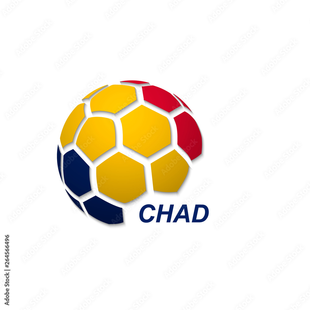 abstract soccer ball with national flag colors abstract soccer ball with national flag colors