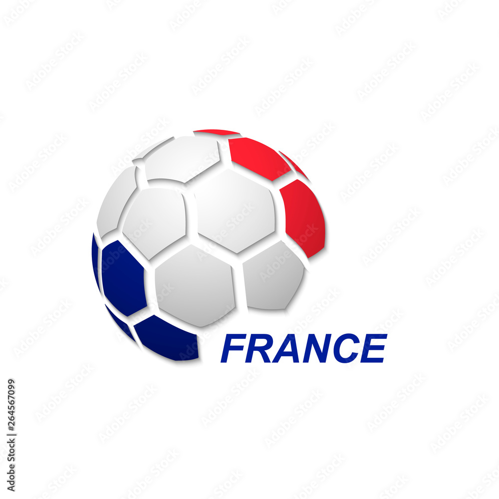 abstract soccer ball with national flag colors abstract soccer ball with national flag colors