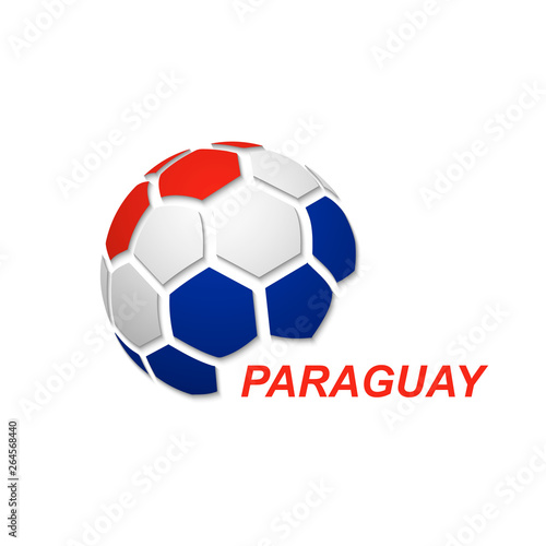 soccer ball with national flag colors