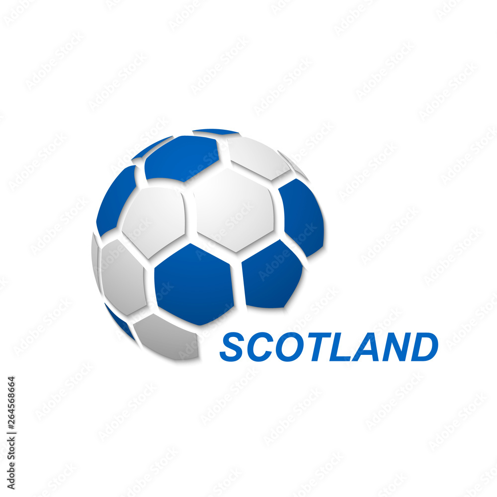 abstract soccer ball with national flag colors abstract soccer ball with national flag colors