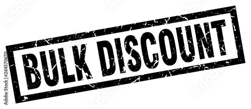 square grunge black bulk discount stamp