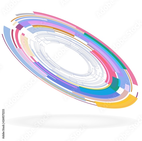 Abstract multicolour circle image  