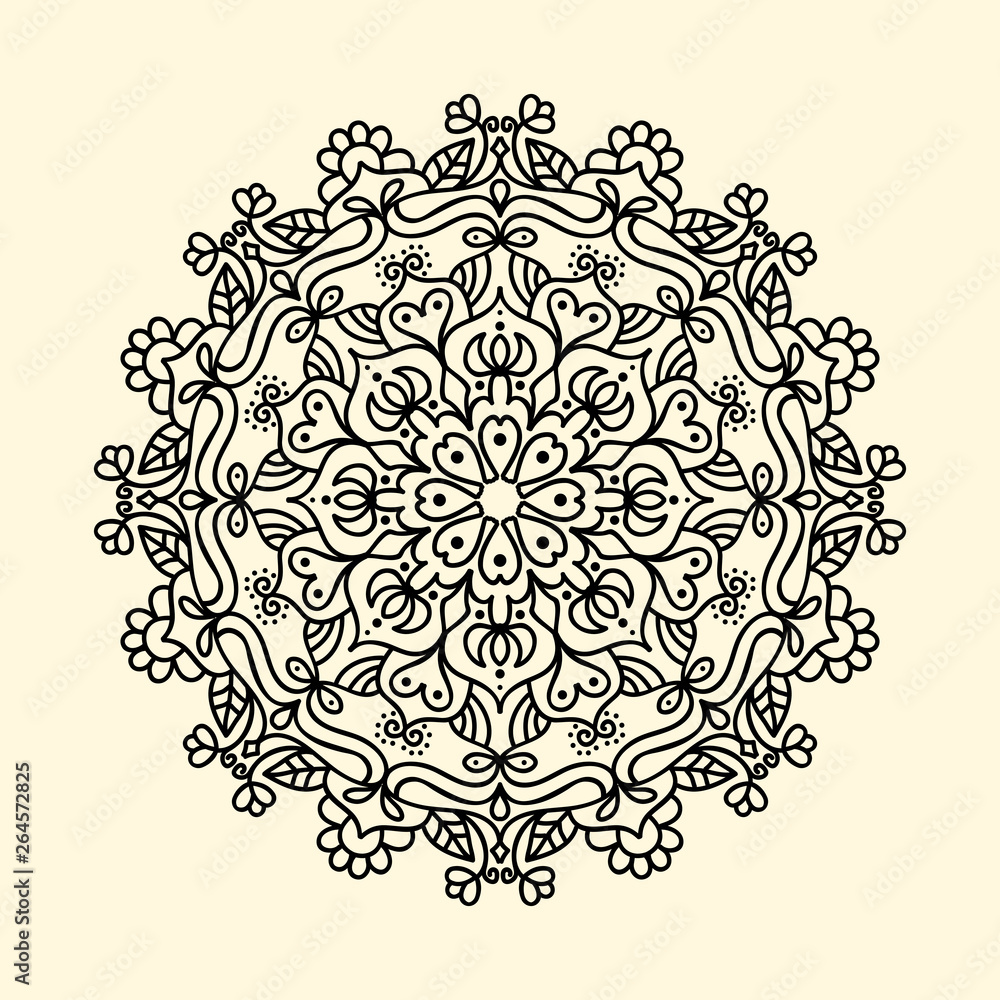 Mandala zentangle vector illustration