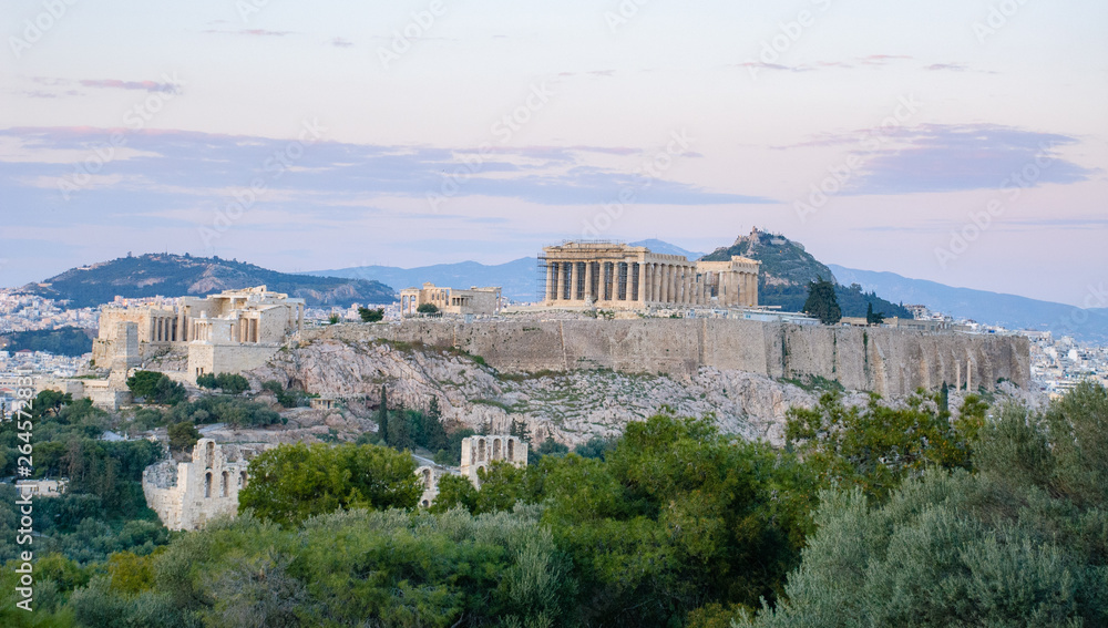 View on Acropolis Hill from the city