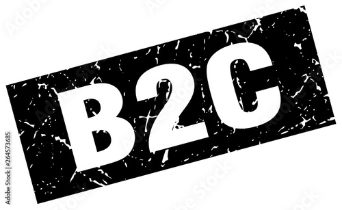 square grunge black b2c stamp