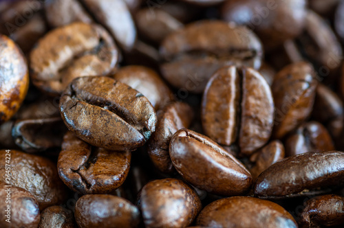 Close up shot of roasted coffee beans © Stefan Wolny