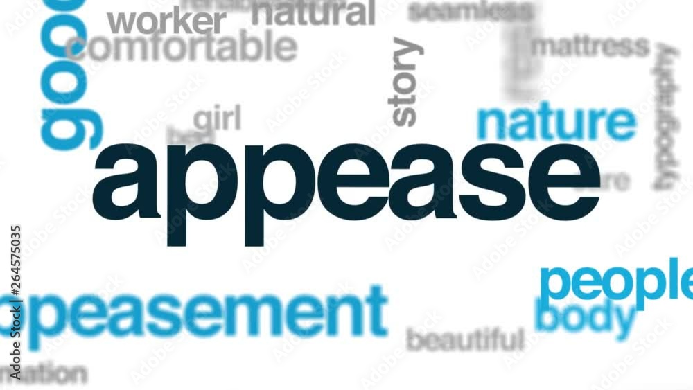 Appease animated word cloud. Kinetic typography. Appease animated word cloud. Kinetic typography.