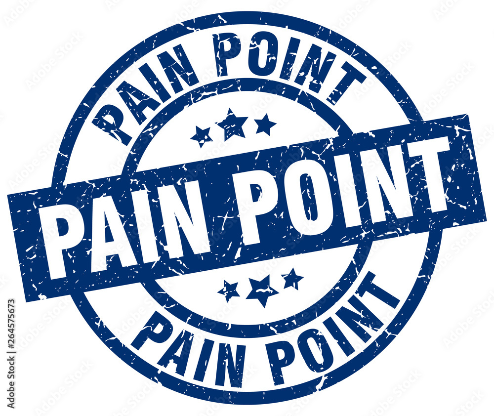 pain point blue round grunge stamp pain point blue round grunge stamp