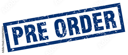 square grunge blue pre order stamp