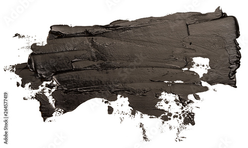 Black oil texture paint stain brush stroke photo