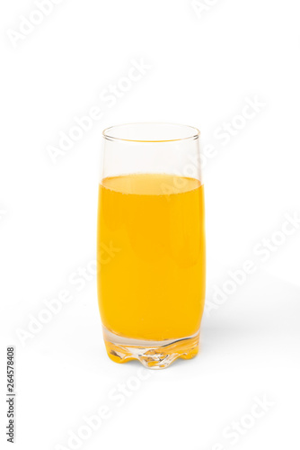 Orange juice isolated on white background.