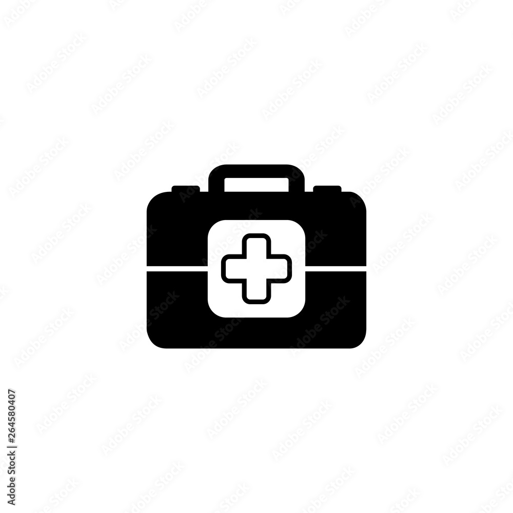 Medicine Briefcase icon. Vector Medicine Briefcase icon. Vector