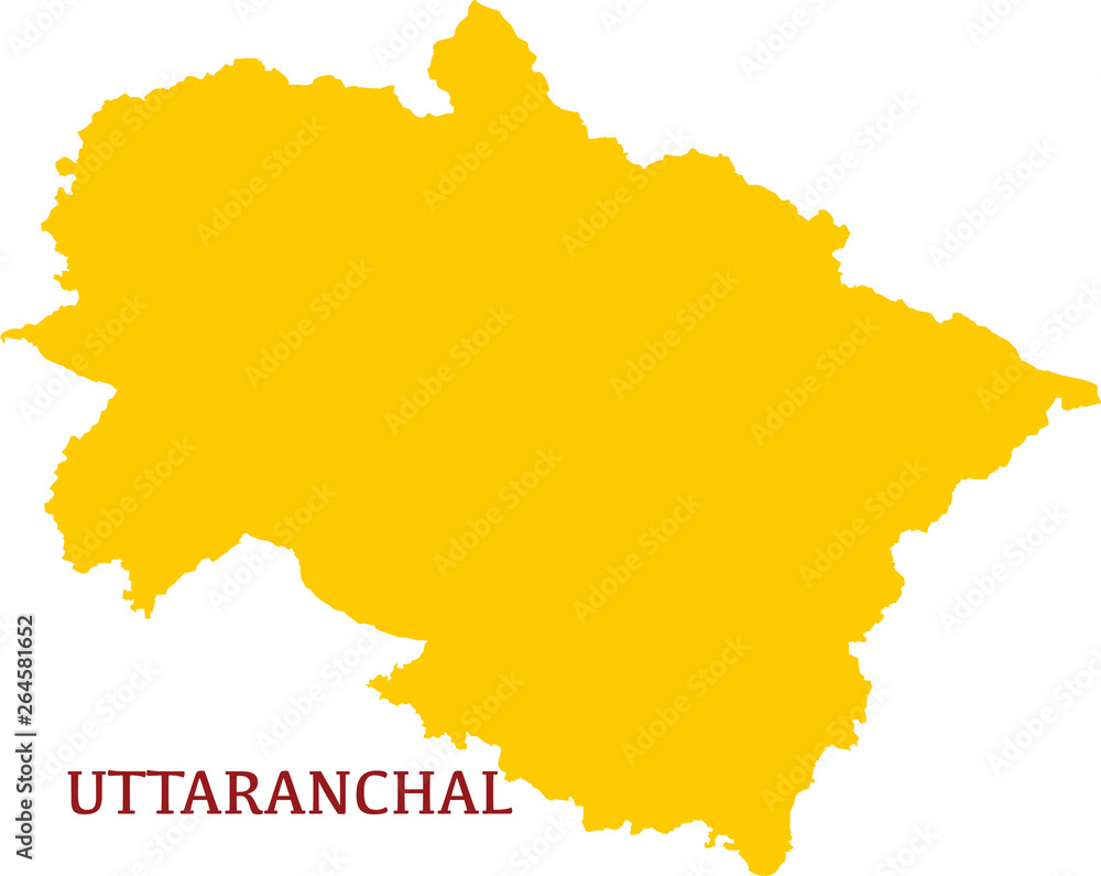 Obraz premium Uttaranchal Map