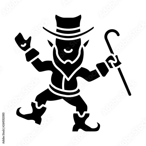 Leprechaun glyph icon